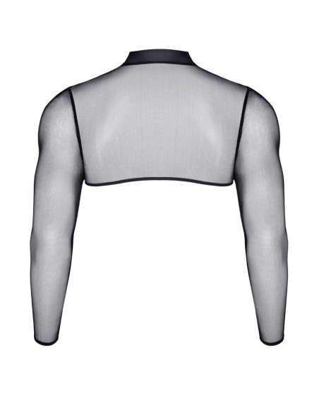  Crop top tulle noir transparent - Regnes - Men Avenue - SexShop Gay