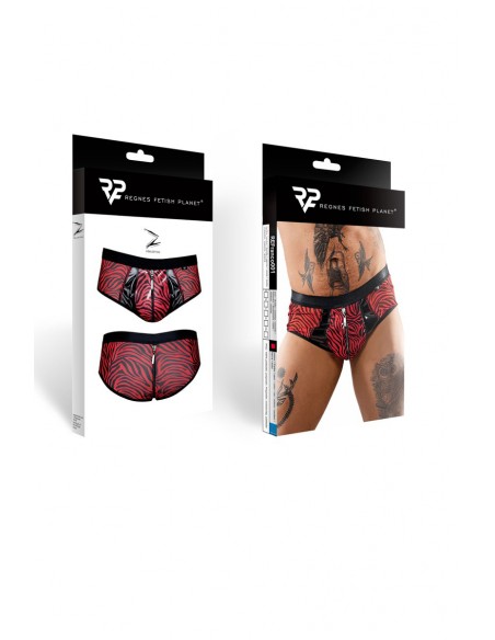  Shorty à zip en tulle zébré - Regnes - Men Avenue - SexShop Gay