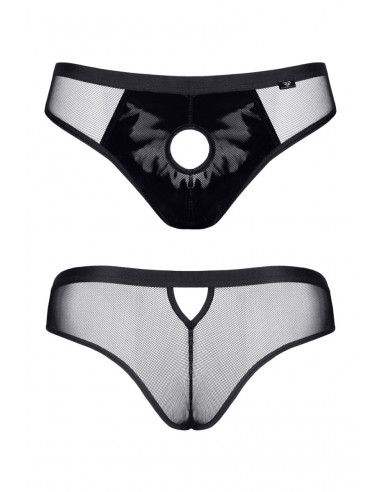  Slip type brésilien noir ouvert - Regnes - Men Avenue - SexShop Gay