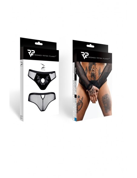  Slip type brésilien noir ouvert - Regnes - Men Avenue - SexShop Gay