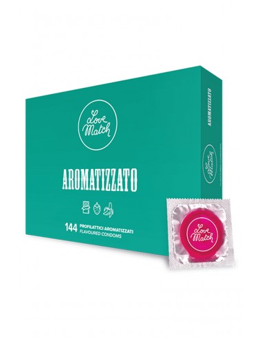  144 préservatifs aromatisés Love Match - Men Avenue - SexShop Gay