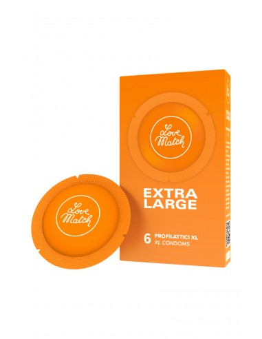  6 préservatifs extra-large Love Match - Men Avenue - SexShop Gay