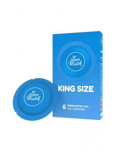  6 Préservatifs King size Love Match - Men Avenue - SexShop Gay