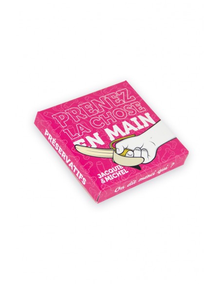  Pochette de 3 préservatifs Jacquie et Michel - Men Avenue - SexShop Gay