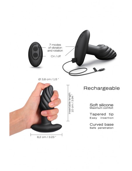  Plug anal rotatif Spin Plug - Dorcel - Men Avenue - SexShop Gay