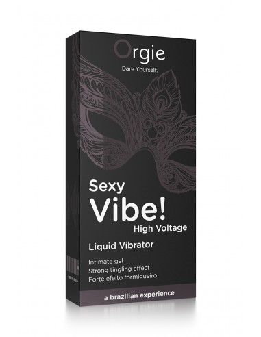  Gel d'excitation Sexy Vibe High Voltage Liquid Vibrator - Men Avenue - SexShop Gay