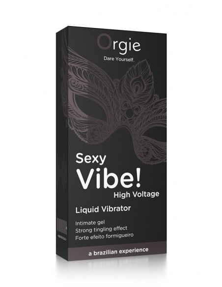  Gel d'excitation Sexy Vibe High Voltage Liquid Vibrator - Men Avenue - SexShop Gay