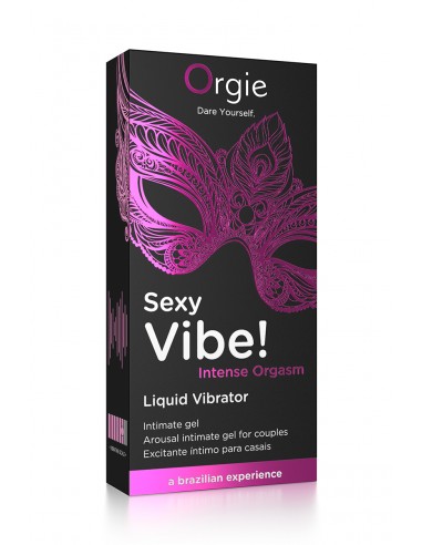  Gel d'excitation Sexy Vibe Intense Orgasm Liquid Vibrator - Men Avenue - SexShop Gay