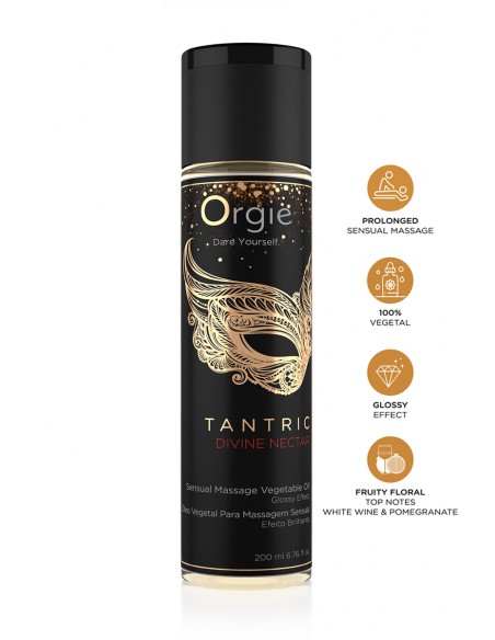  Huile de massage Tantric Divine Nectar - Men Avenue - SexShop Gay