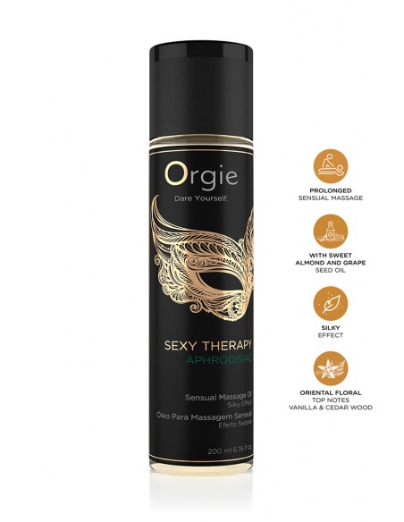  Huile De Massage Sensuelle Sexy Therapy Aphrodisiac 200ml - Men Avenue - SexShop Gay