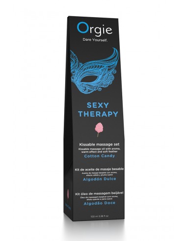  Huile de massage embrassable Sexy Therapy barbe à papa - Men Avenue - SexShop Gay