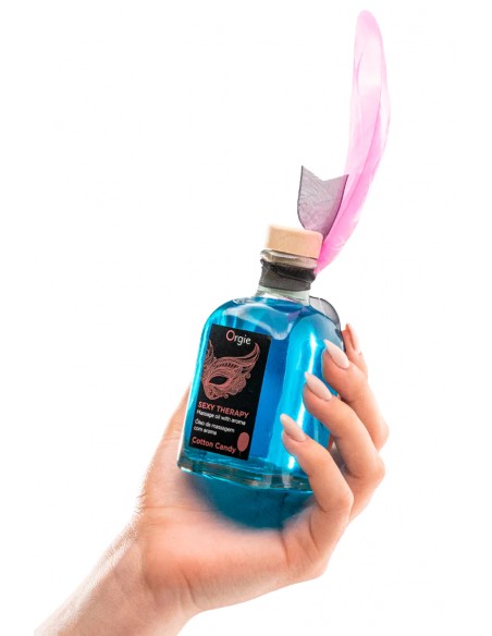  Huile de massage embrassable Sexy Therapy barbe à papa - Men Avenue - SexShop Gay