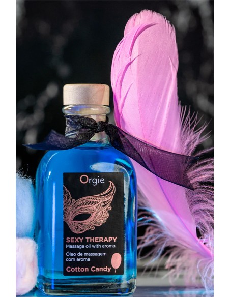  Huile de massage embrassable Sexy Therapy barbe à papa - Men Avenue - SexShop Gay