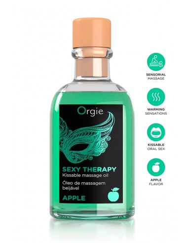  Huile de massage embrassable Sexy Therapy Pomme - Men Avenue - SexShop Gay