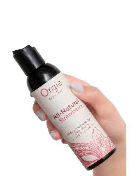 Gel intime naturel All Natural fraise 150ml - Men Avenue - SexShop Gay