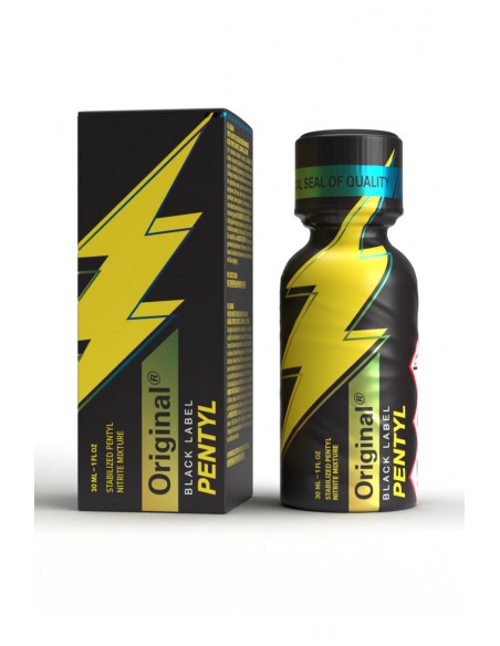  Poppers Original Black Label Pentyl 30ml - Men Avenue - SexShop Gay