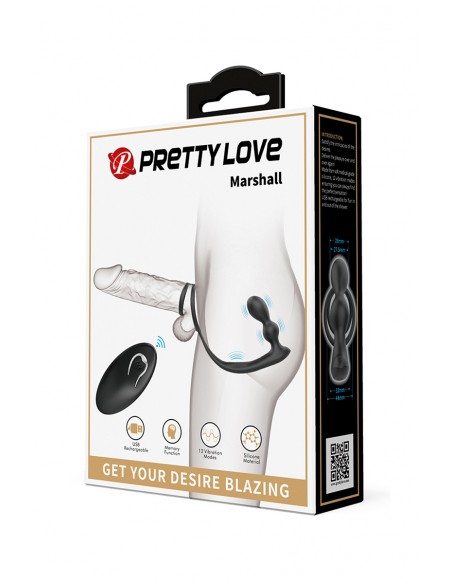  Stimulateur de prostate et cockring Marshall - Men Avenue - SexShop Gay