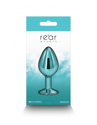  Plug bijou aluminium chromé vert M - Men Avenue - SexShop Gay