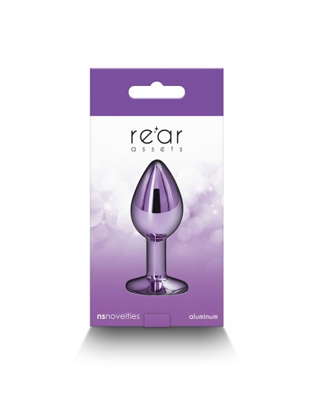  Plug bijou aluminium chromé violet S - Men Avenue - SexShop Gay