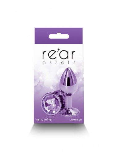  Plug bijou aluminium chromé violet S - Men Avenue - SexShop Gay
