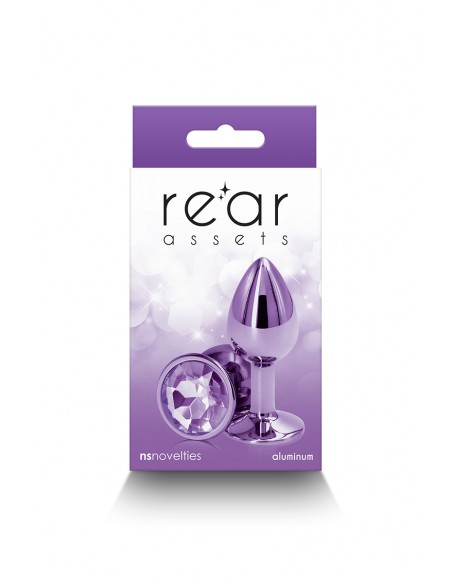  Plug bijou aluminium chromé violet S - Men Avenue - SexShop Gay