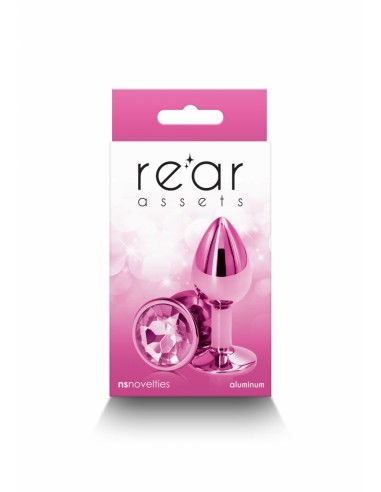  Plug bijou aluminium chromé rose S - Men Avenue - SexShop Gay