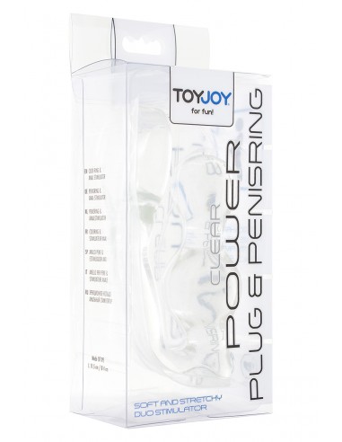  Stimulateur de prostate et cockring transparent - Men Avenue - SexShop Gay