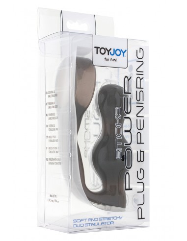  Stimulateur de prostate et cockring gris - Men Avenue - SexShop Gay