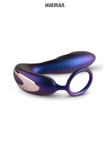  Plug vibrant et cockring Black Hole - Hueman - Men Avenue - SexShop Gay