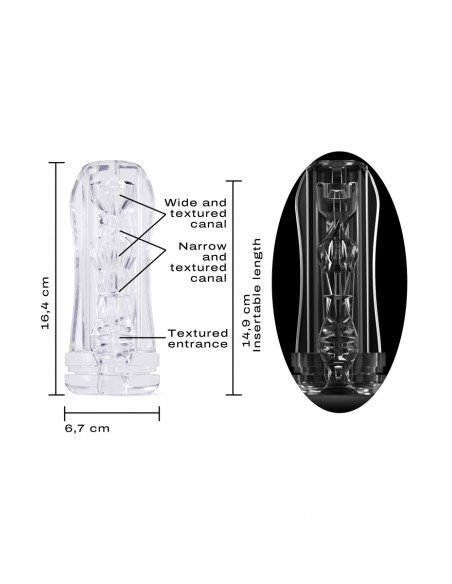 Gaine de masturbation Multi Sensation Deep Blow - Dorcel