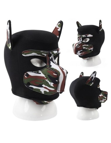 Masque Puppy Néoprène Dog On Noir-Camouflage