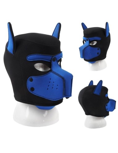 Masque Puppy Néoprène Dog On Noir-Bleu