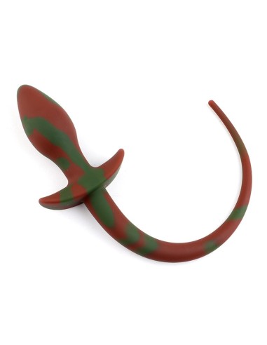 Plug Queue de chien Dog Tail 7.5 x 3.1cm Marron-Vert