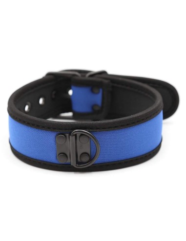 Collier puppy en néoprène Bleu