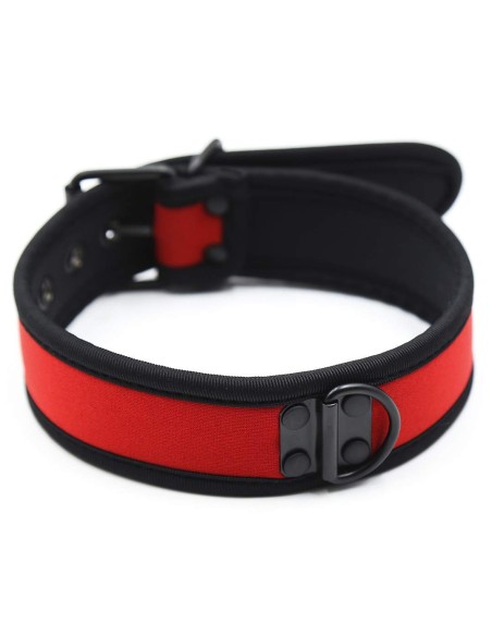 Collier puppy en néoprène Rouge