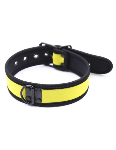 Collier puppy en néoprène Jaune