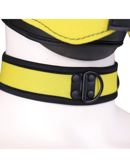 Collier puppy en néoprène Jaune