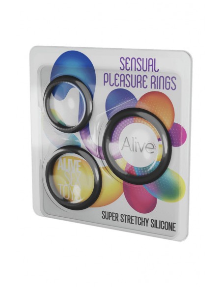 Kit 3 cockrings Sensual Pleasure Rings - Alive