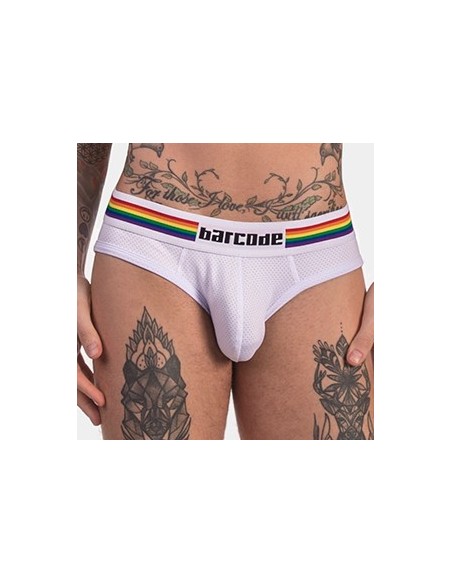 Slip Barcode Pride Blanc
