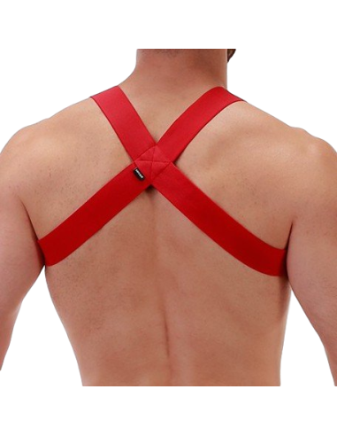 Harnais Élastique Matt Rouge
