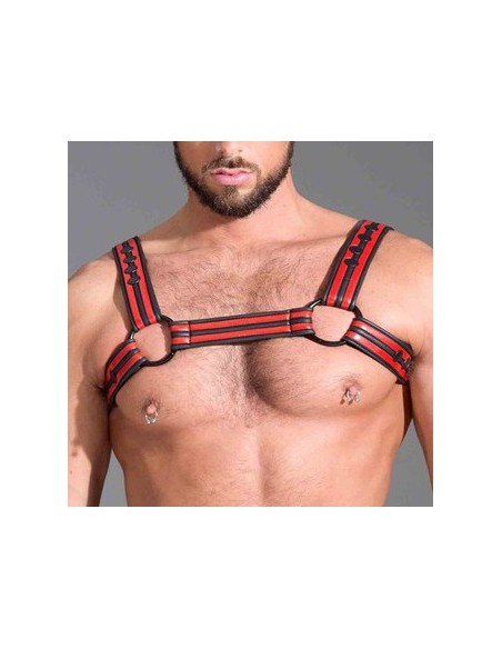 Harnais en néoprène Rouge Noir