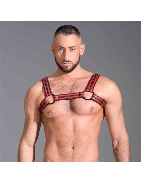 Harnais en néoprène Rouge Noir