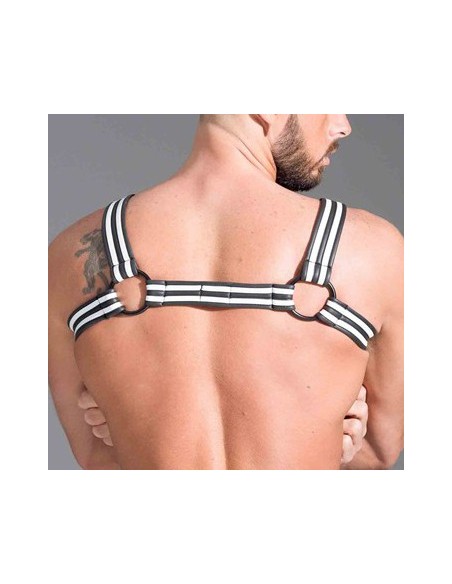 Harnais en néoprène Noir-Blanc