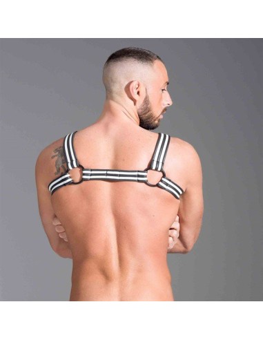 Harnais en néoprène Noir-Blanc