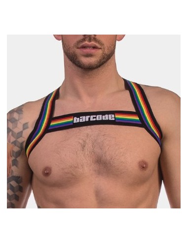 Harnais élastique Barcode pride Noir