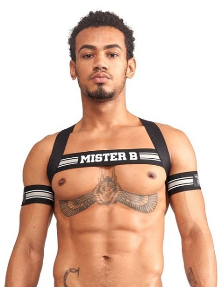 Harnais élastique X-Back Noir-Gris