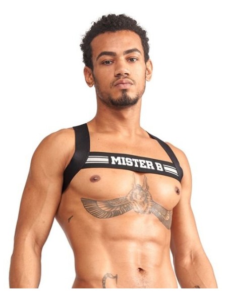 Harnais élastique X-Back Noir-Gris