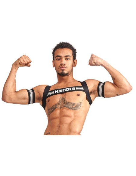 Harnais élastique X-Back Noir-Gris