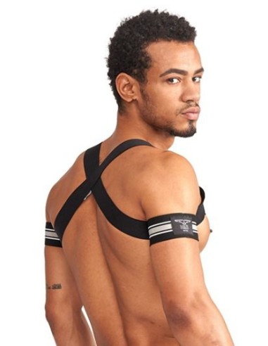 Harnais élastique X-Back Noir-Gris