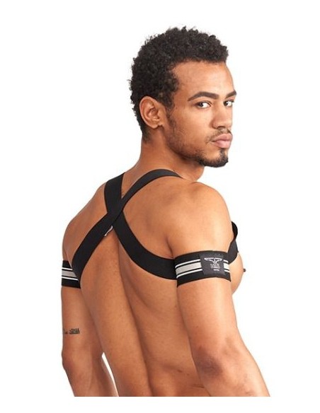 Harnais élastique X-Back Noir-Gris